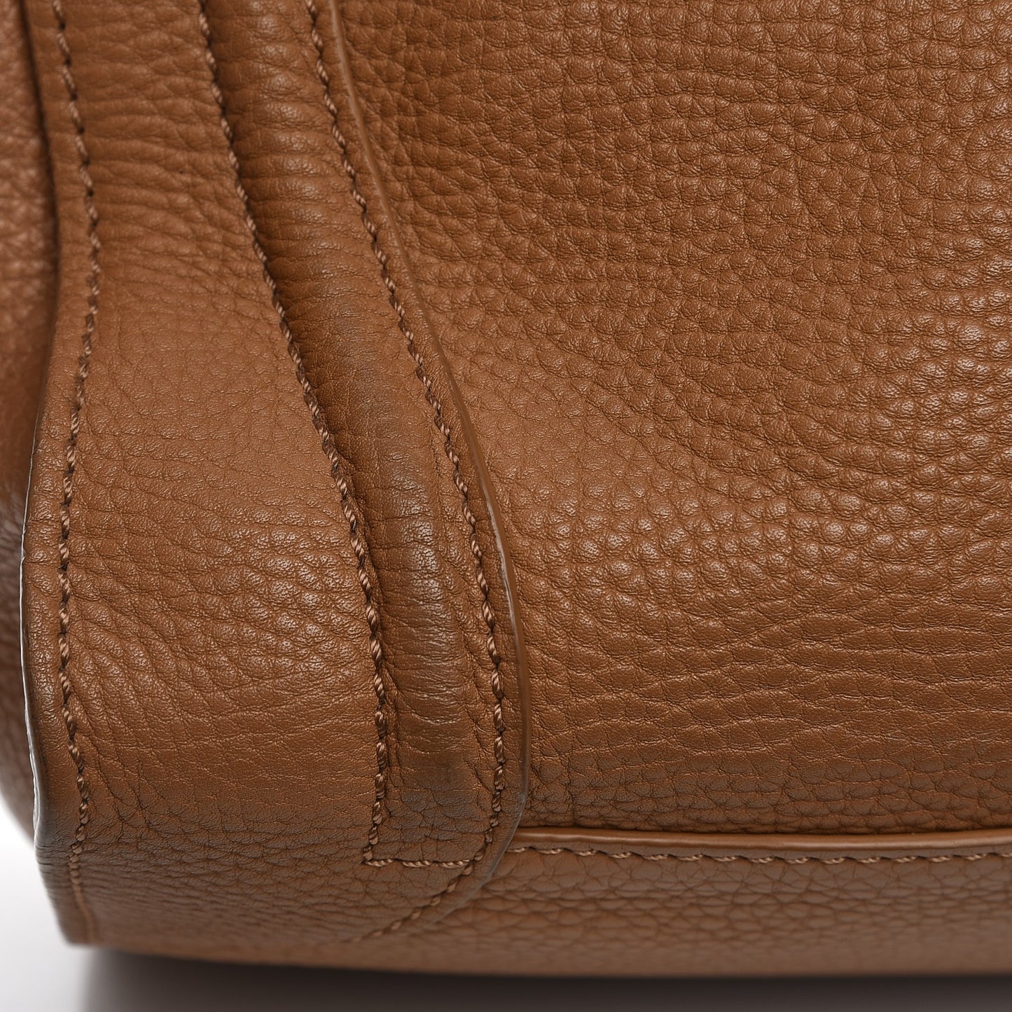 Pebbled Calfskin Mini Luggage Camel