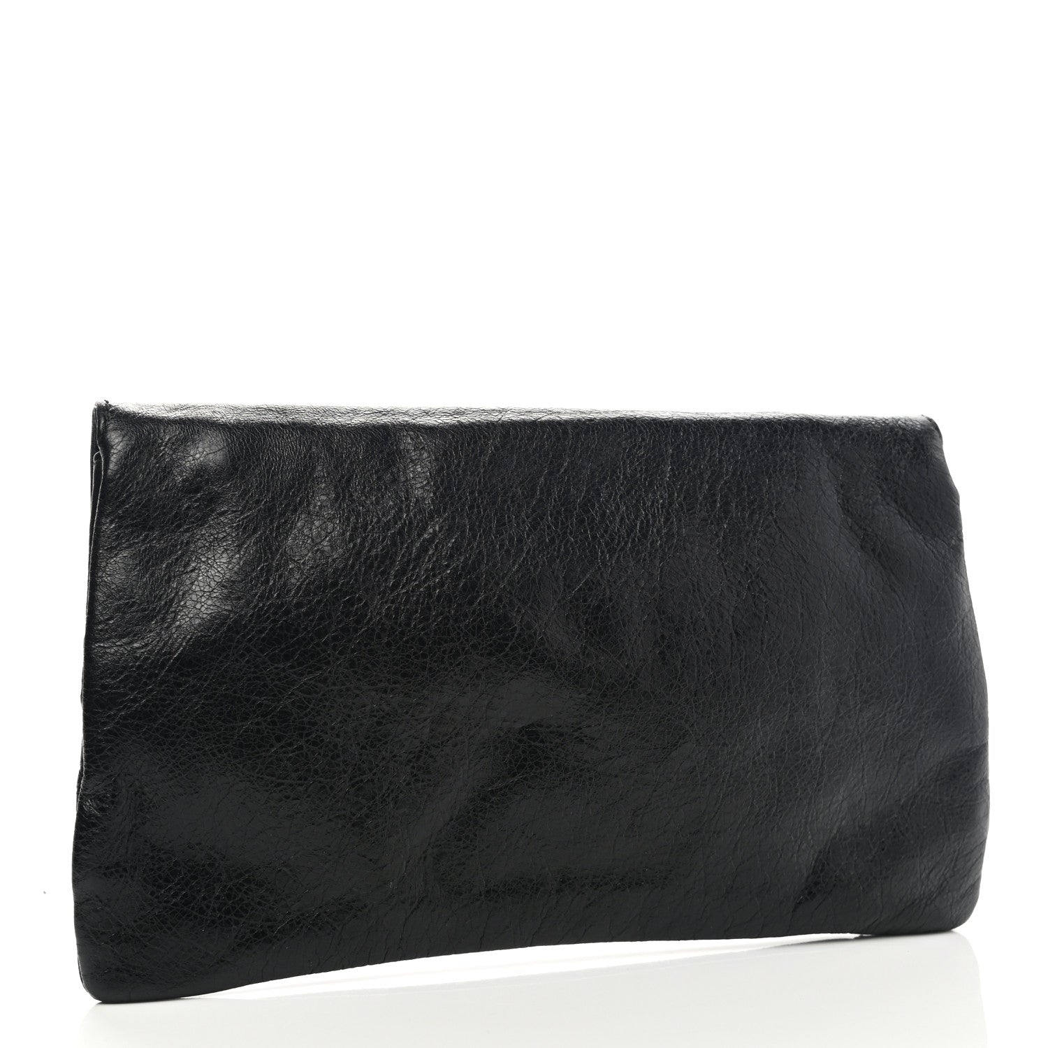 Balenciaga Agneau Giant 12 Gold Hardware Envelope Clutch Black 3 of 8