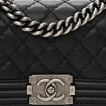 Chanel Calfskin Quilted Small Boy Flap Black 8 of 12