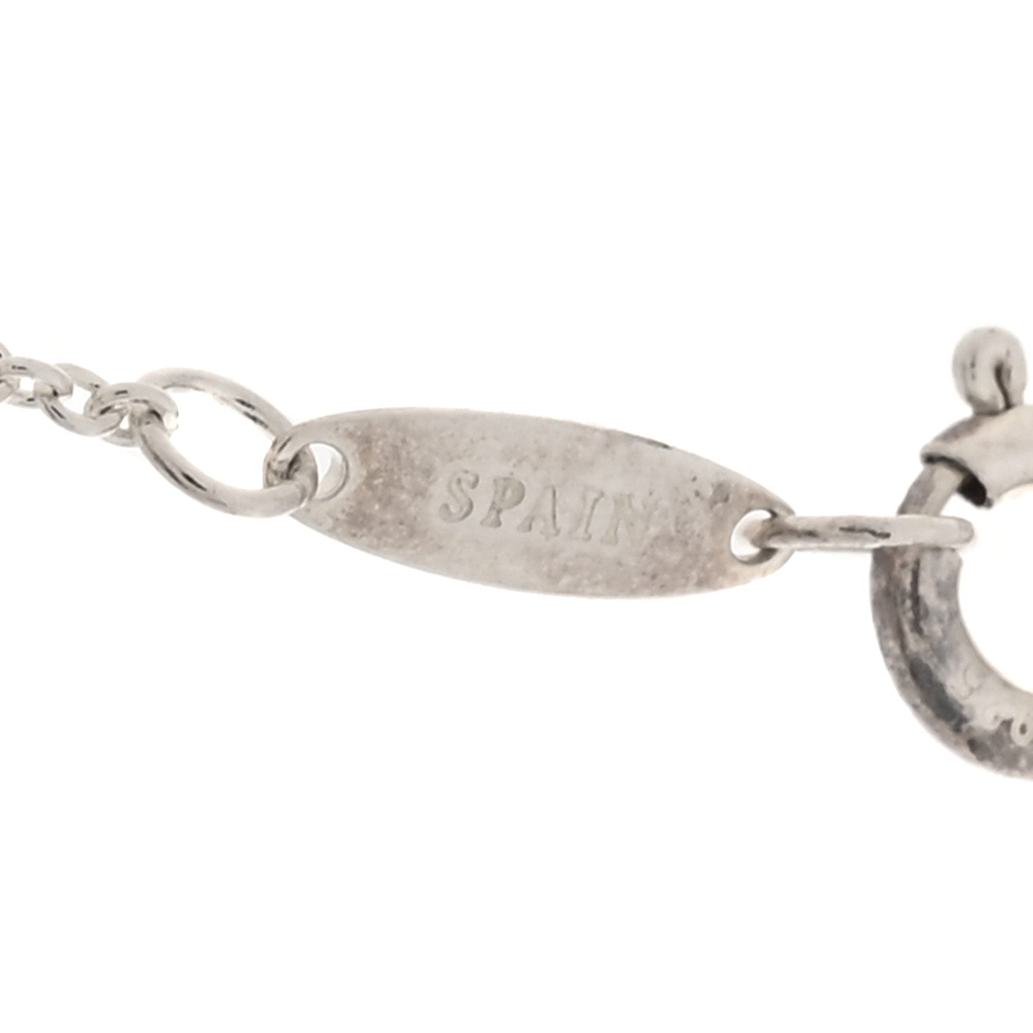 Tiffany Sterling Silver Diamond .07ct Elsa Peretti Diamonds by the Yard Pendant Necklace 4 of 7