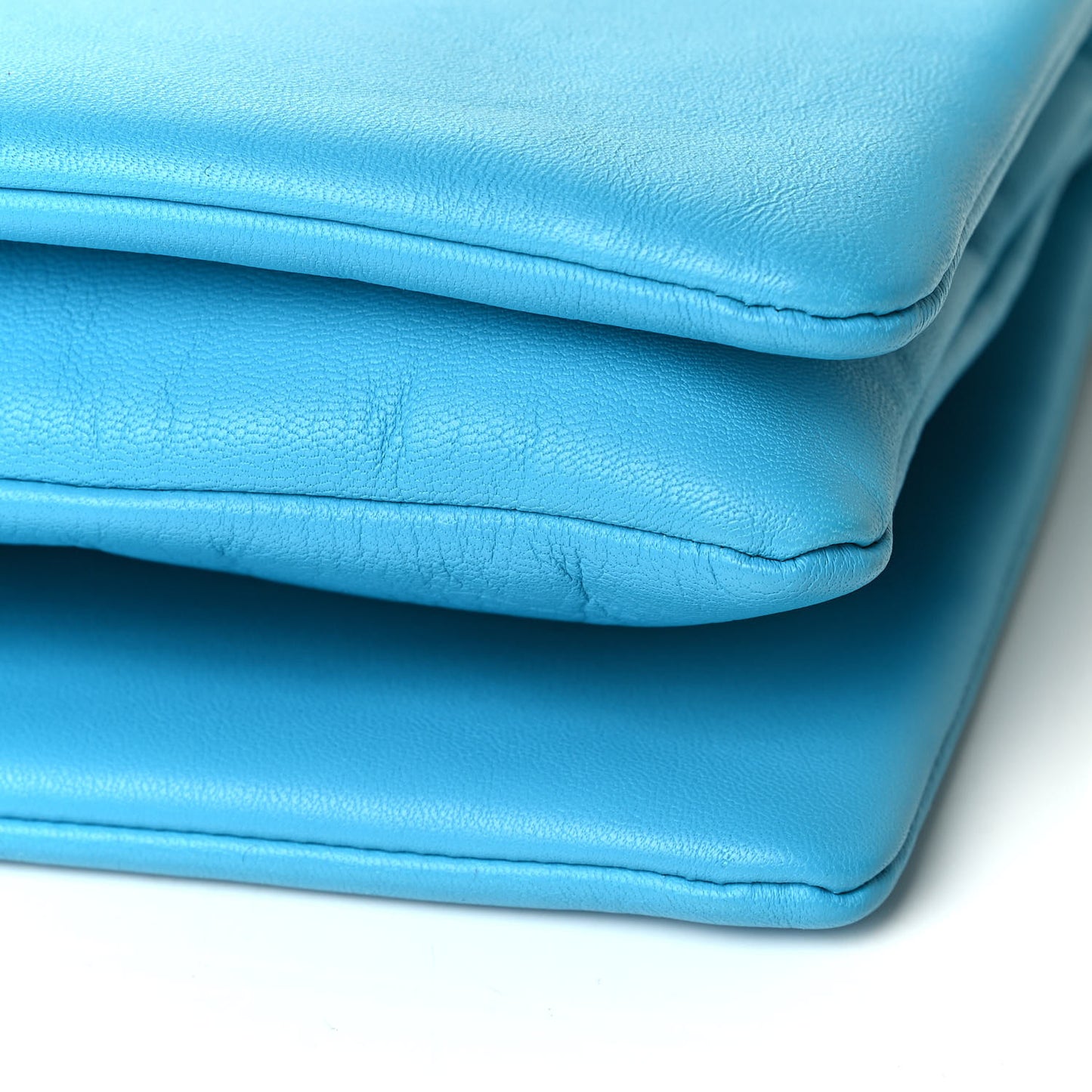 Lambskin Large Trio Crossbody Bag Turquoise