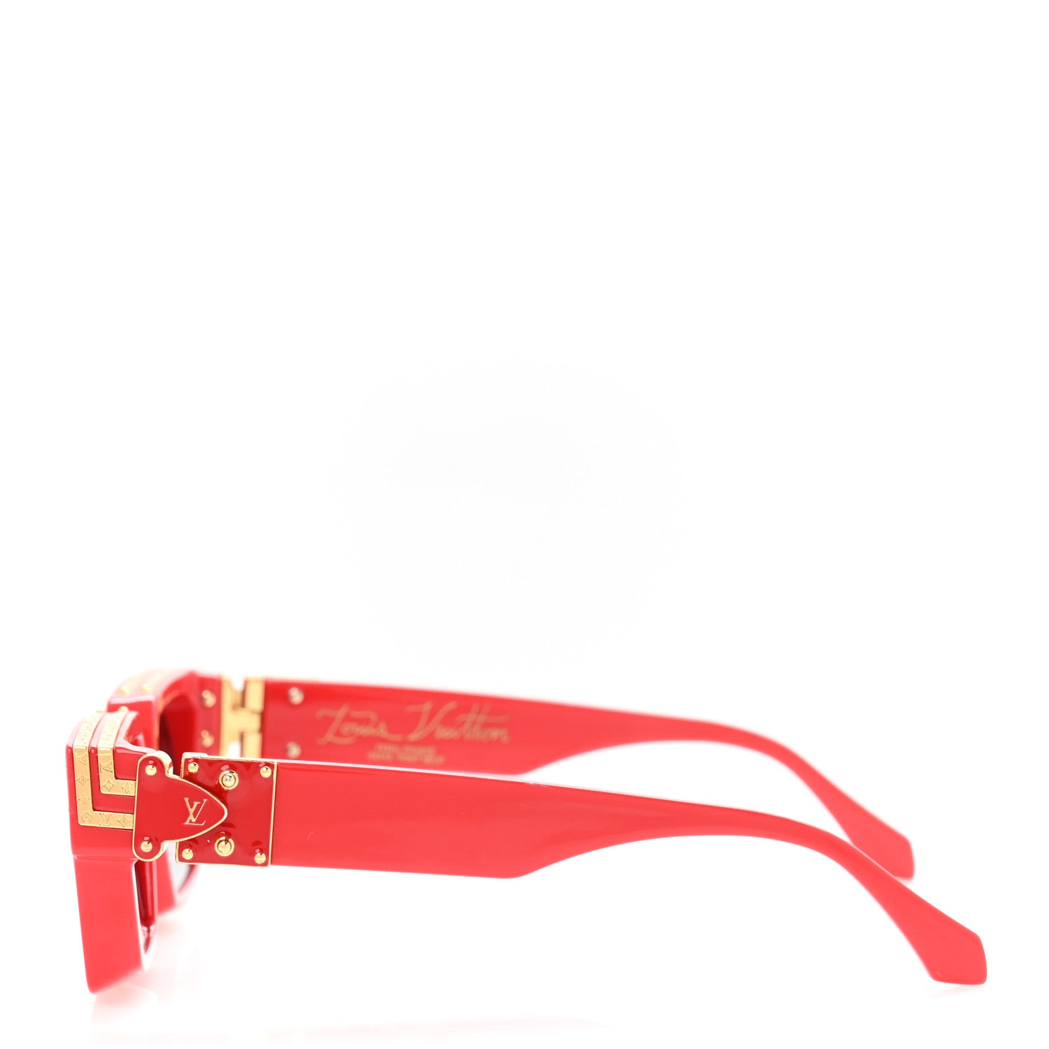 Louis Vuitton Acetate 1.1 Millionaires Z1169W Sunglasses Red 3 of 9