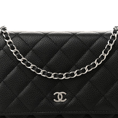 Chanel Caviar Quilted Wallet On Chain WOC Black 9 of 13
