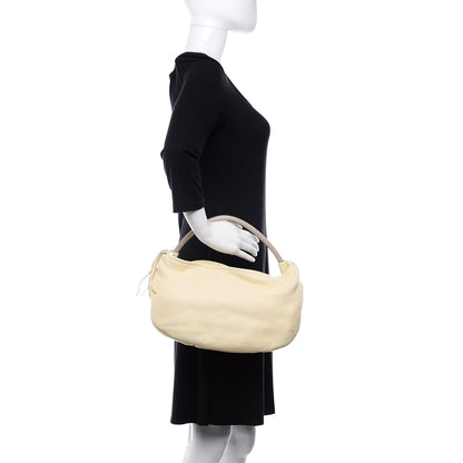 Chanel Grained Calfskin Tassel Hobo Cream 2 of 10