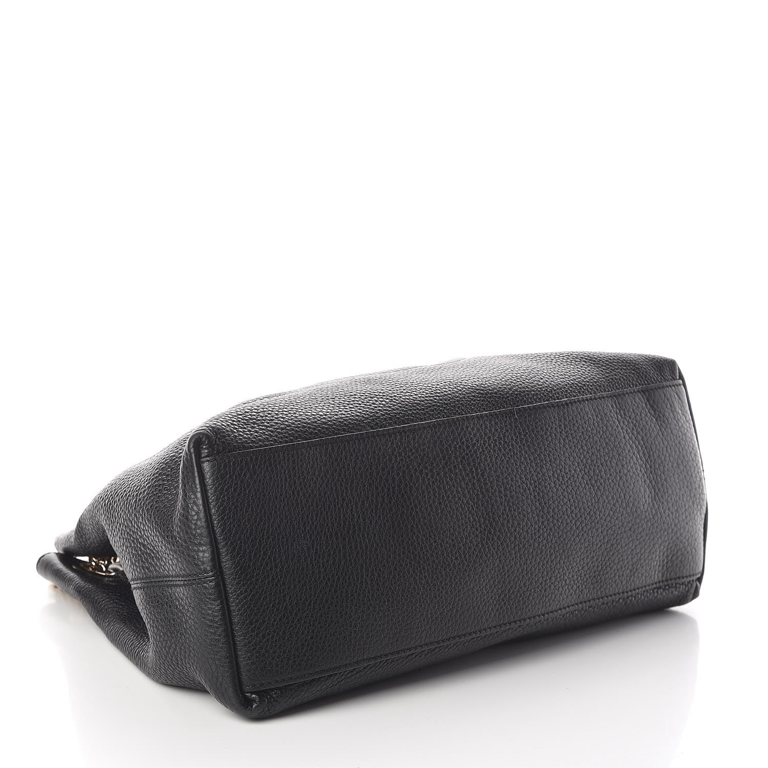 Gucci Pebbled Calfskin Medium Soho Chain Shoulder Bag Black 4 of 9