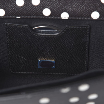 Dolce & Gabbana Dauphine Polka Dot Print Shoulder Bag Black 5 of 7