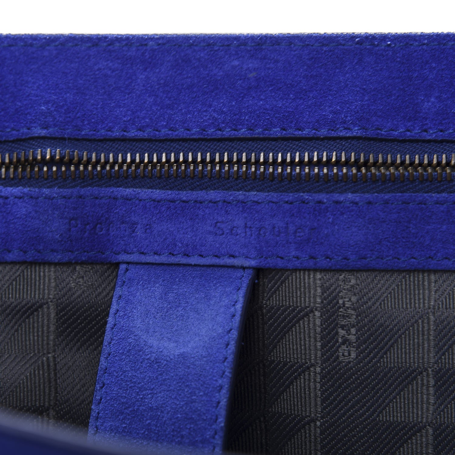 Proenza Schouler Suede PS1 Medium Satchel Royal Blue 9 of 15