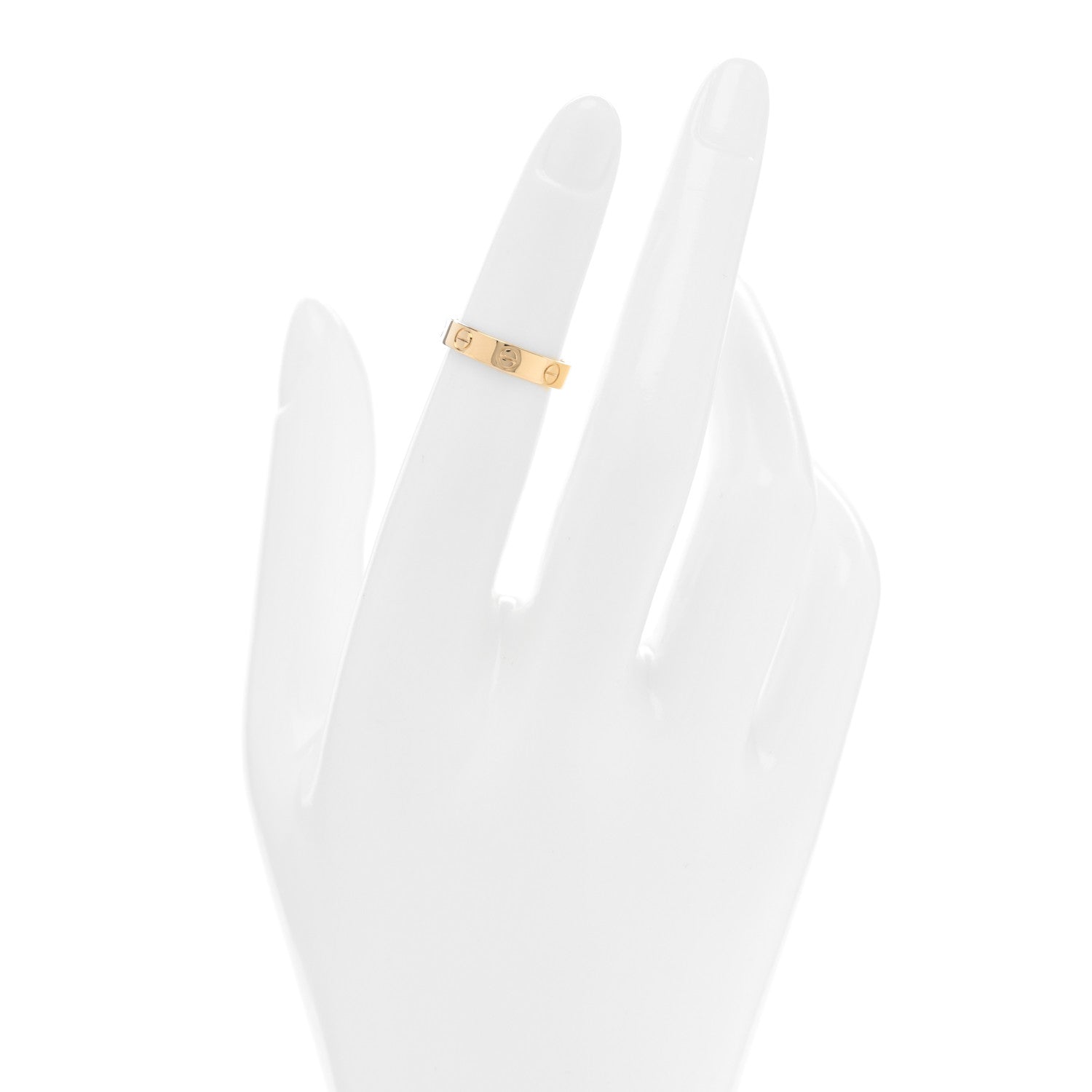 Cartier 18K Yellow Gold 3.5mm LOVE Wedding Band Ring 47 4 2 of 5