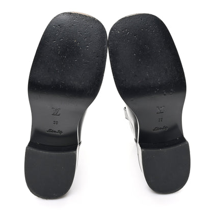 Louis Vuitton Calfskin Monogram Downtown Ankle Boots 39 Black 6 of 9