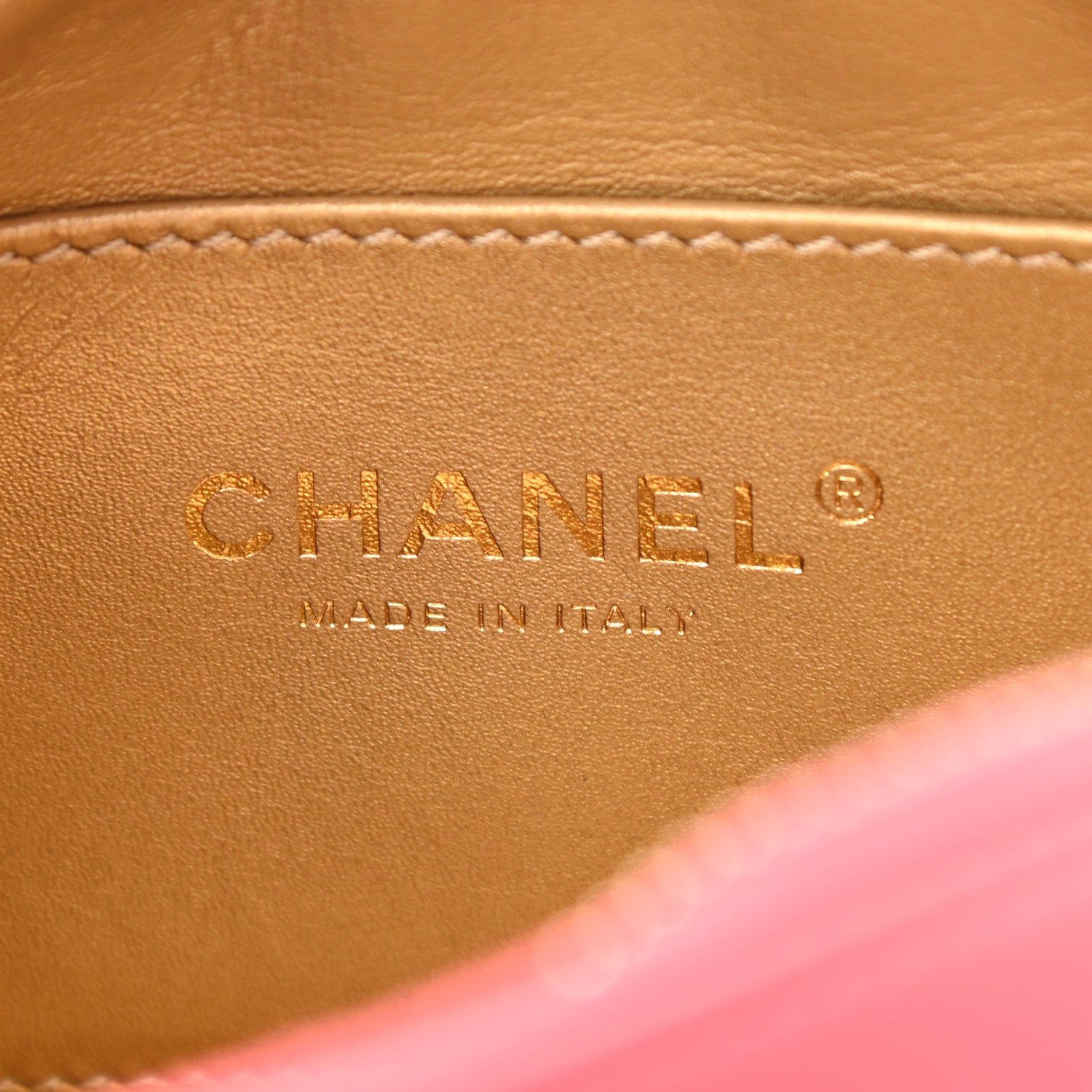 Chanel Lambskin Quilted CC Pearl Crush Camera Case Red 6 of 11