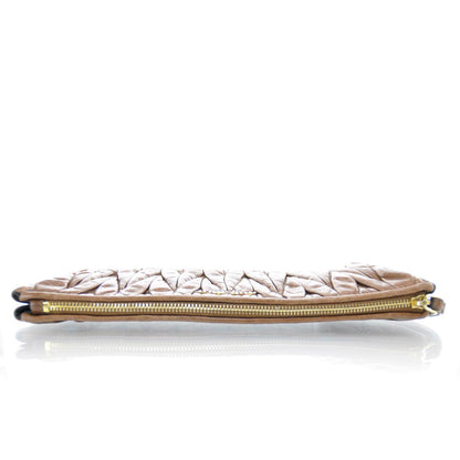 Miu Miu Leather Matelasse Lux Wristlet Clutch 3 of 8
