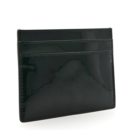 Saint Laurent Patent Calfskin Monogram Credit Card Case Fir Leaf 3 of 7