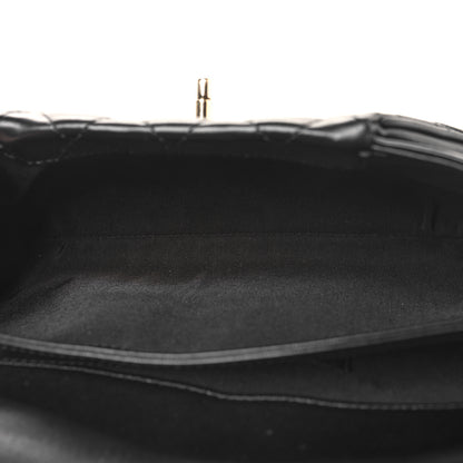 Chanel Lambskin Quilted Fold Up Again Clutch Black 5 of 10