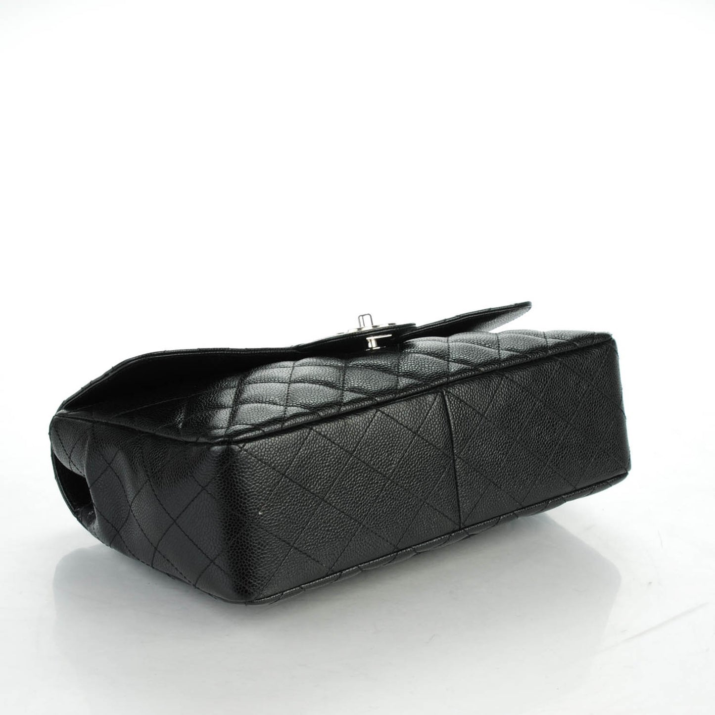 Caviar Quilted Jumbo Single Flap Black