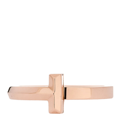 Tiffany 18K Rose Gold T T1 Ring 53 6.25 1 of 5