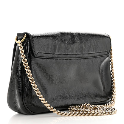 Gucci Patent Medium Soho Flap Crossbody Black 3 of 17