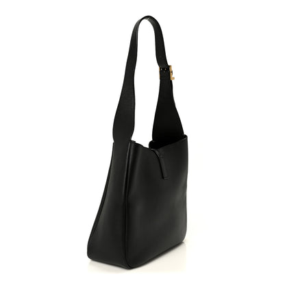Saint Laurent Smooth Calfskin Small Le 5 A 7 Soft Hobo Black 3 of 10