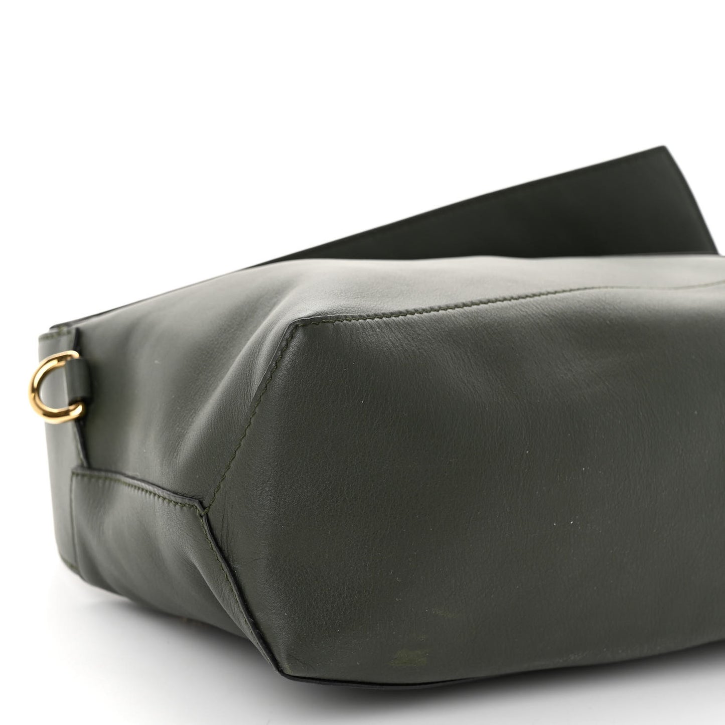 Calfskin Puzzle Hobo Army Green