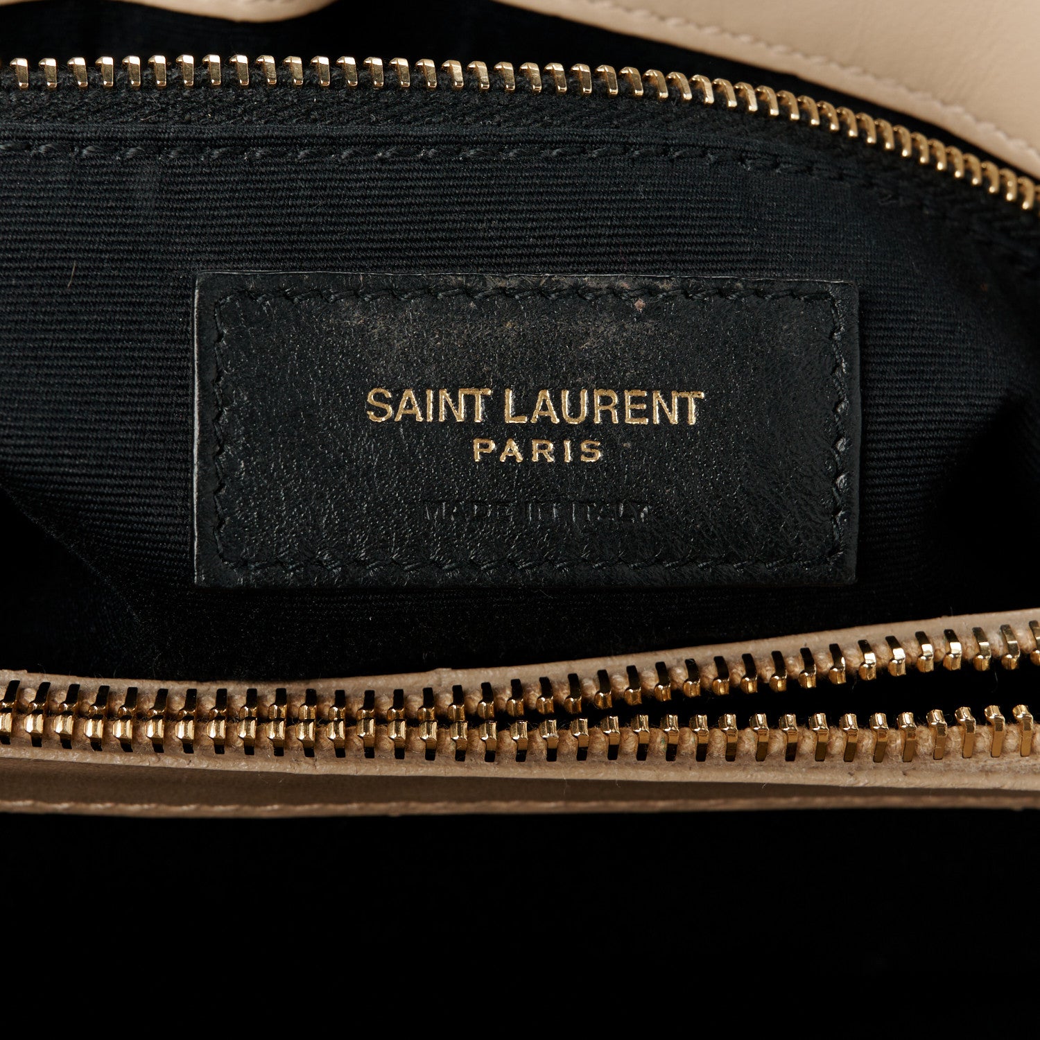 Saint Laurent Calfskin Matelasse Medium Loulou Monogram Chain Satchel Dark Latte 7 of 12