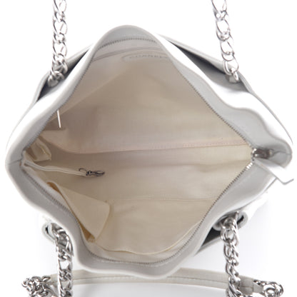 Chanel Caviar Large CC Tuck Tote Ivory 7 of 20
