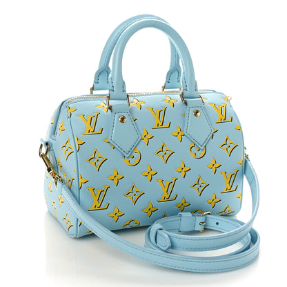 Louis Vuitton Empreinte Monogram Speedy Bandouliere 20 Baby Blue 2 of 8