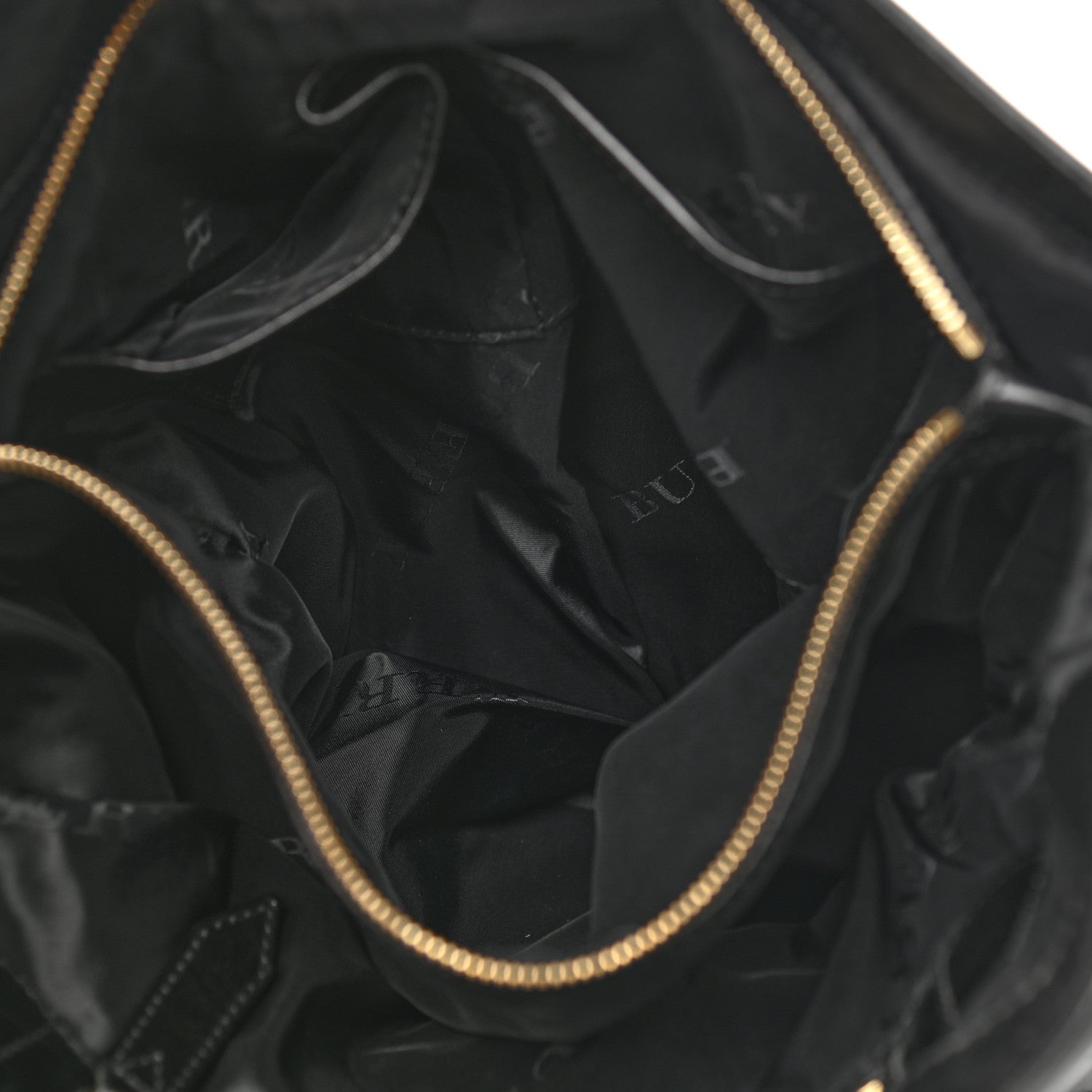 Burberry Soft Lambskin Bridle Calfskin Medium Gosford Hobo Black 7 of 19