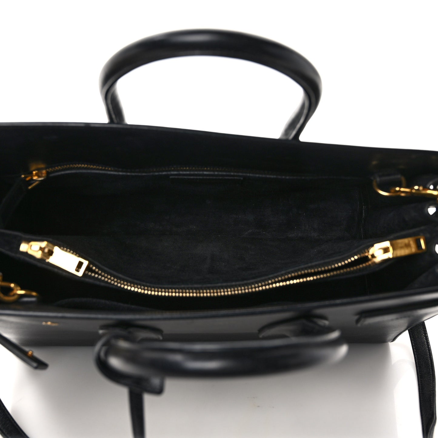 Calfskin Small Sac De Jour Black