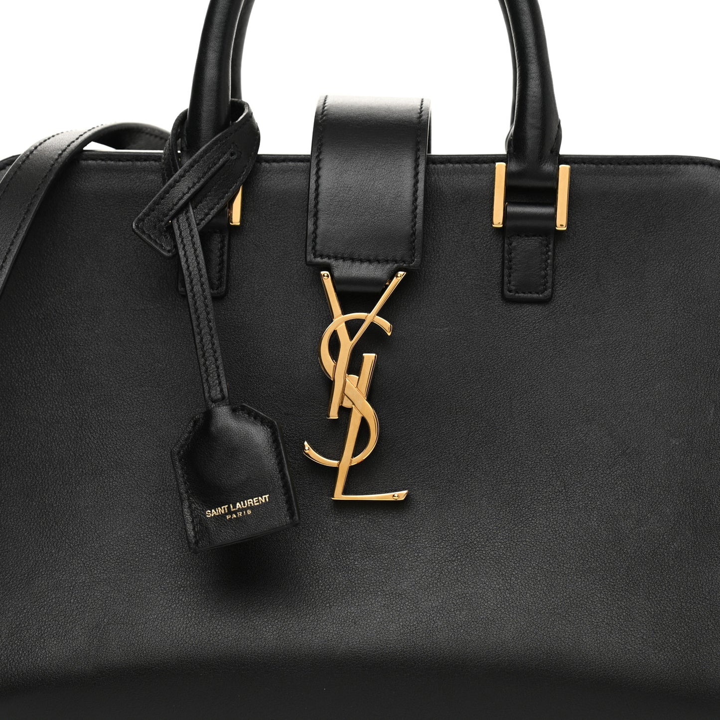 Calfskin Monogram Baby Cabas Black