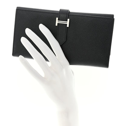 Hermes Epsom Bearn Gusset Wallet Black 2 of 7