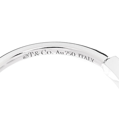 Tiffany 18K White Gold T Wire Ring 57 8 3 of 4