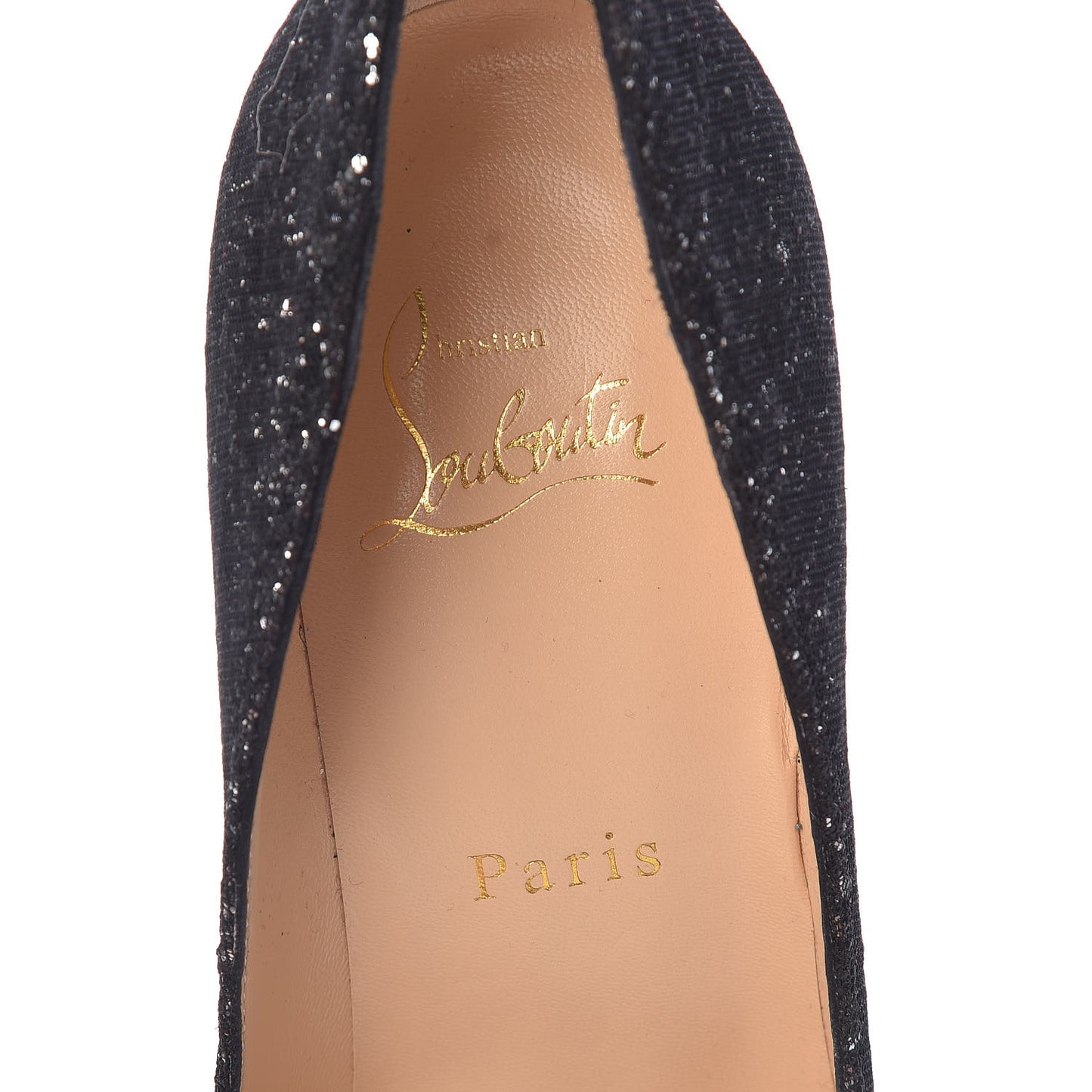 Glitter Resille Pigalle Follies 100 Pumps 37.5 Black