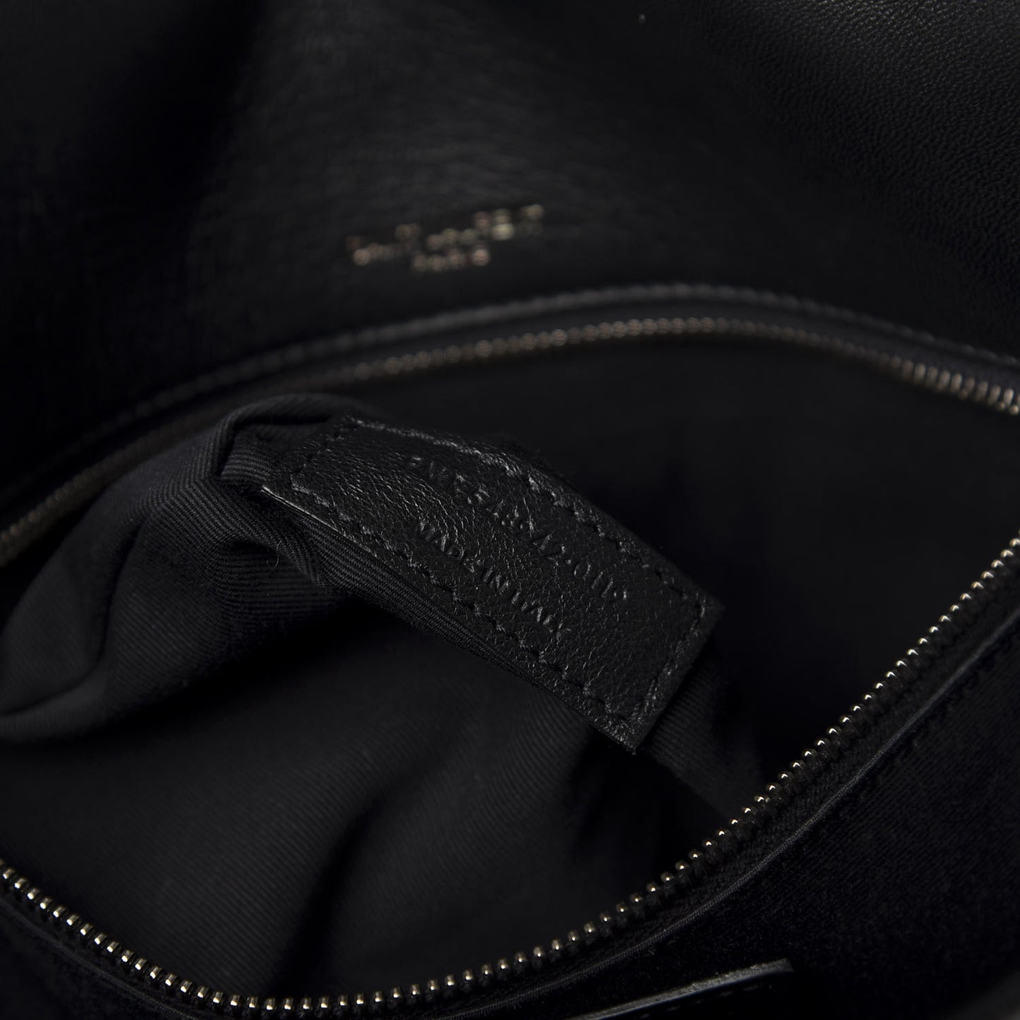 Crinkled Calfskin Matelasse Monogram Medium Niki Chain Satchel Black