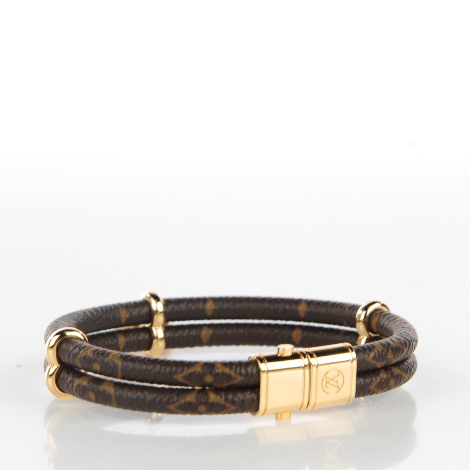 Louis Vuitton Monogram Keep It Twice Bracelet 17 3 of 7