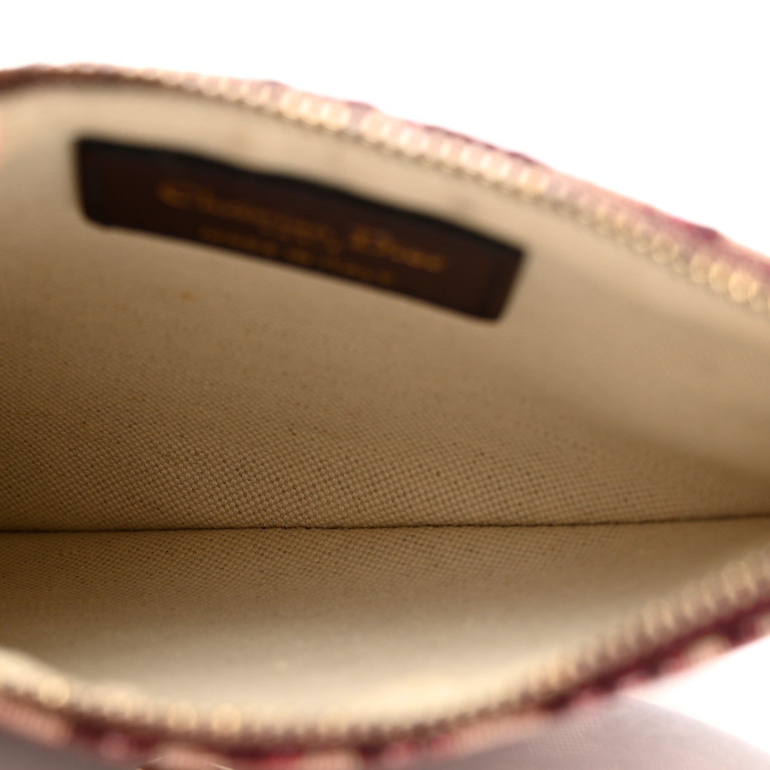 Christian Dior Oblique Saddle Pouch Clutch Bordeaux 5 of 6