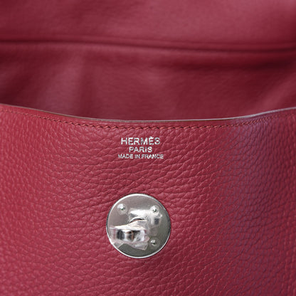 Hermes Taurillon Clemence Lindy 30 Rubis 6 of 9