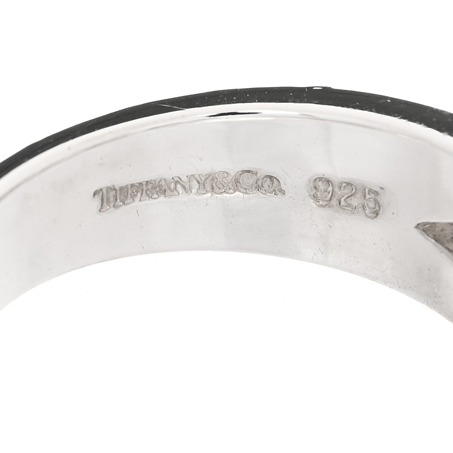 Tiffany Sterling Silver Paloma Picasso Loving Heart Band Ring 53 6.5 5 of 5