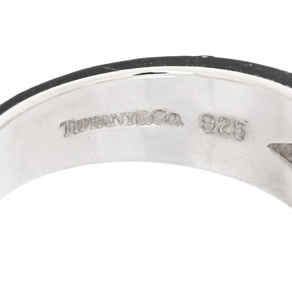 Tiffany Sterling Silver Paloma Picasso Loving Heart Band Ring 53 6.5 5 of 5