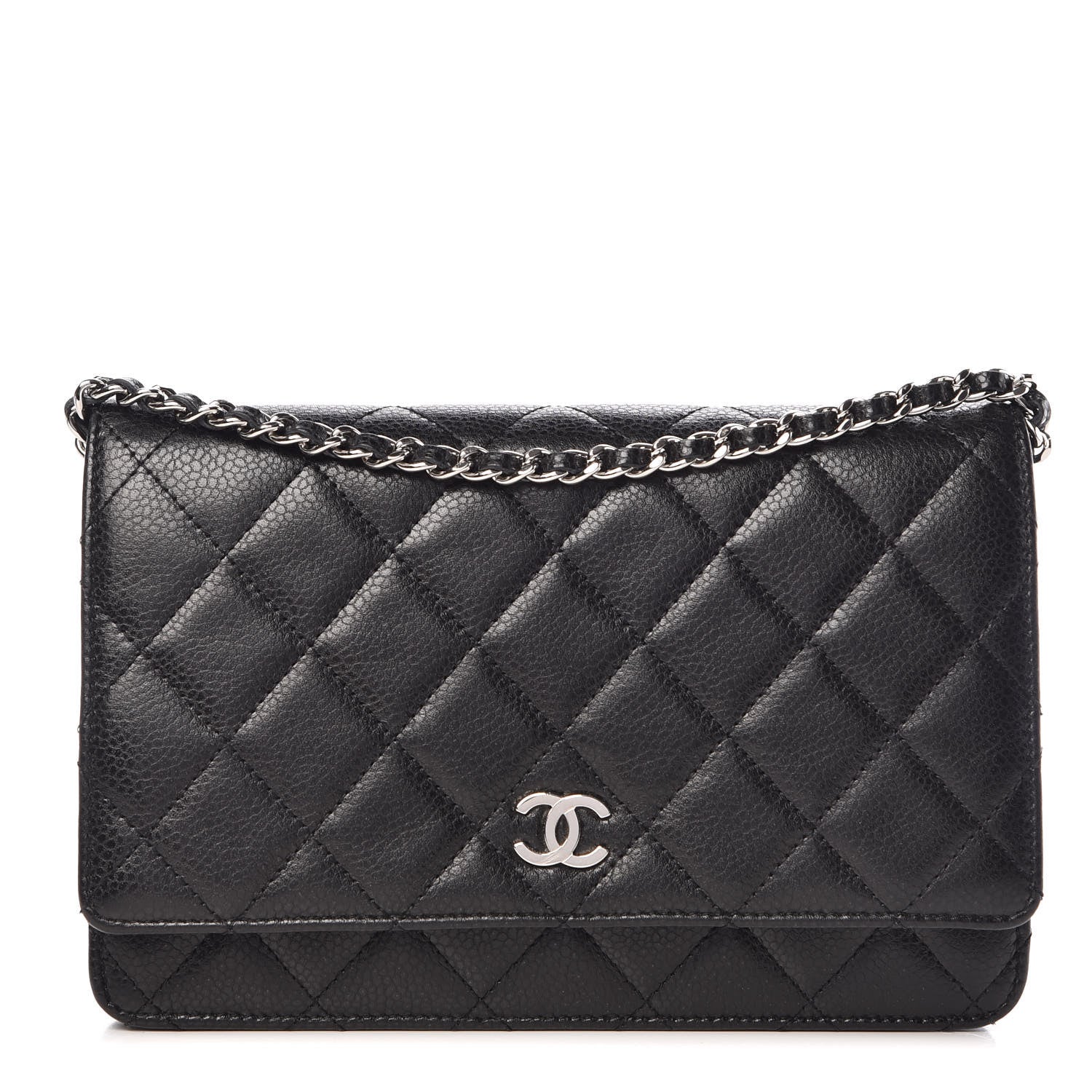 Chanel Caviar Quilted Wallet On Chain WOC Black 1 of 11