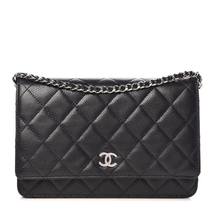 Chanel Caviar Quilted Wallet On Chain WOC Black 1 of 11