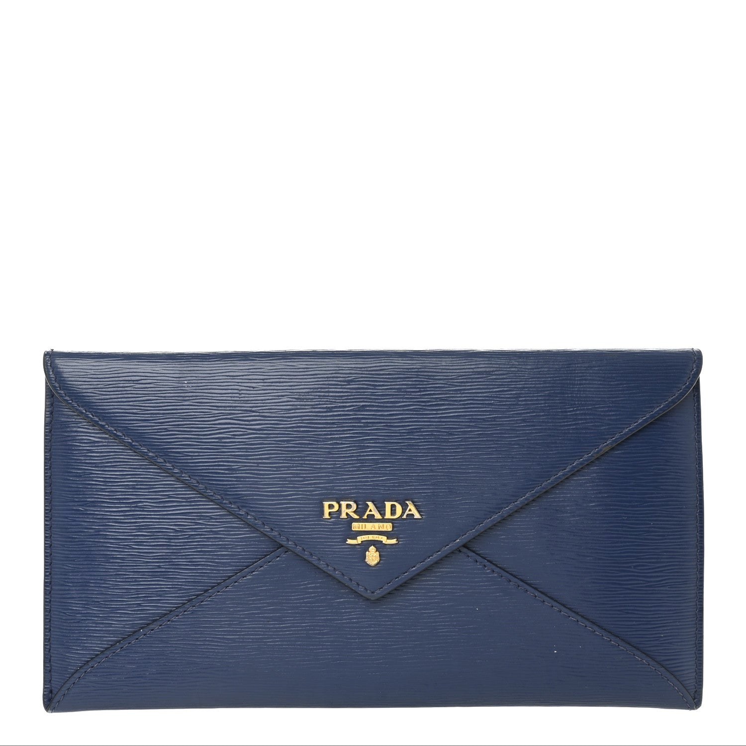 Prada Vitello Move Envelope Wallet Bluette 1 of 6