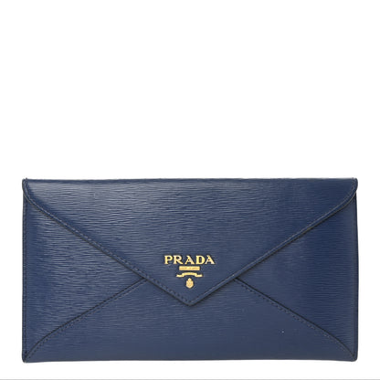 Prada Vitello Move Envelope Wallet Bluette 1 of 6