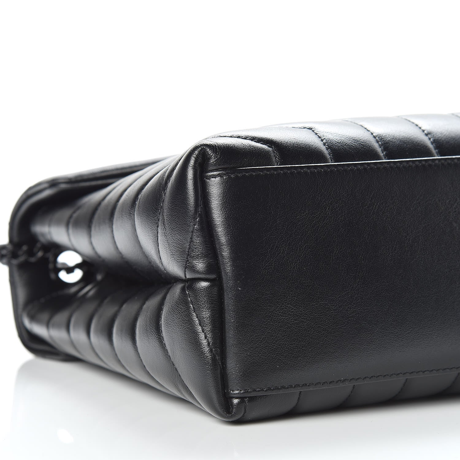 Saint Laurent Calfskin Y Quilted Monogram Medium Loulou Chain Satchel Black 6 of 10