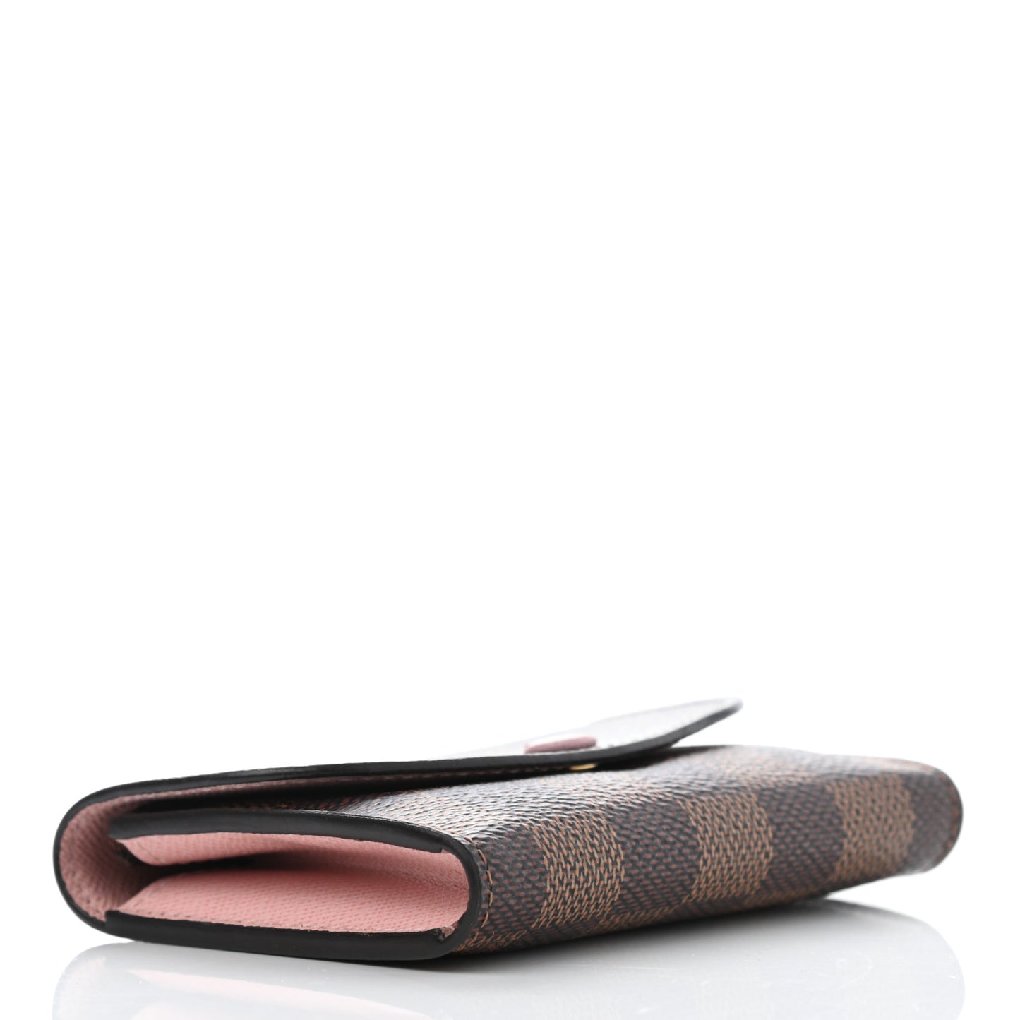 Damier Ebene Rosalie Coin Purse Rose Ballerine