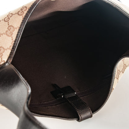Gucci Monogram Web Jackie O Hobo Dark Brown 5 of 7