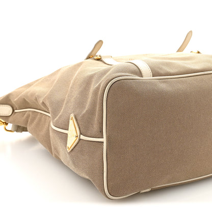 Prada Jacquard Logo Tote Corda Talco 4 of 14