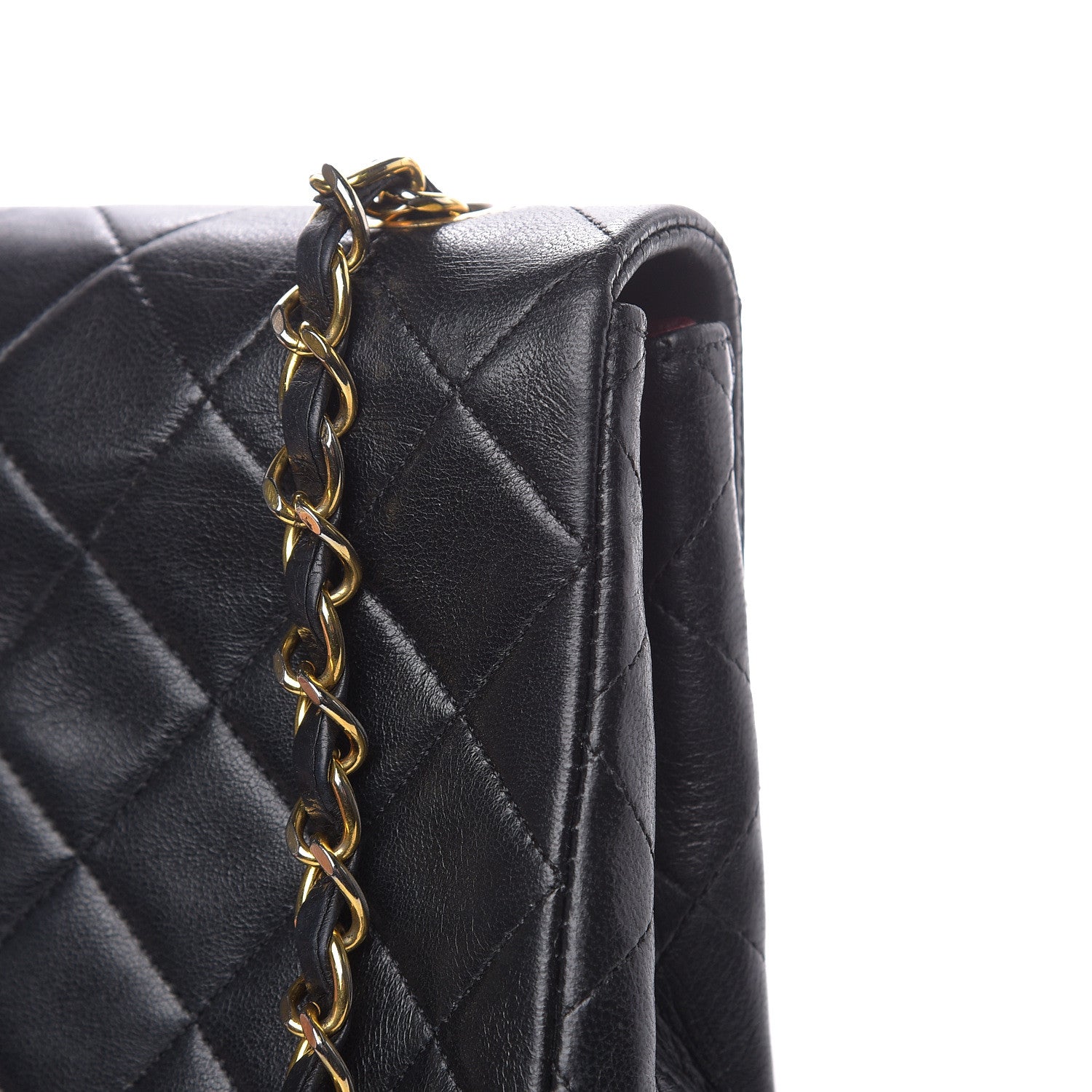 Chanel Lambskin Quilted Mini Square Flap Black 15 of 16