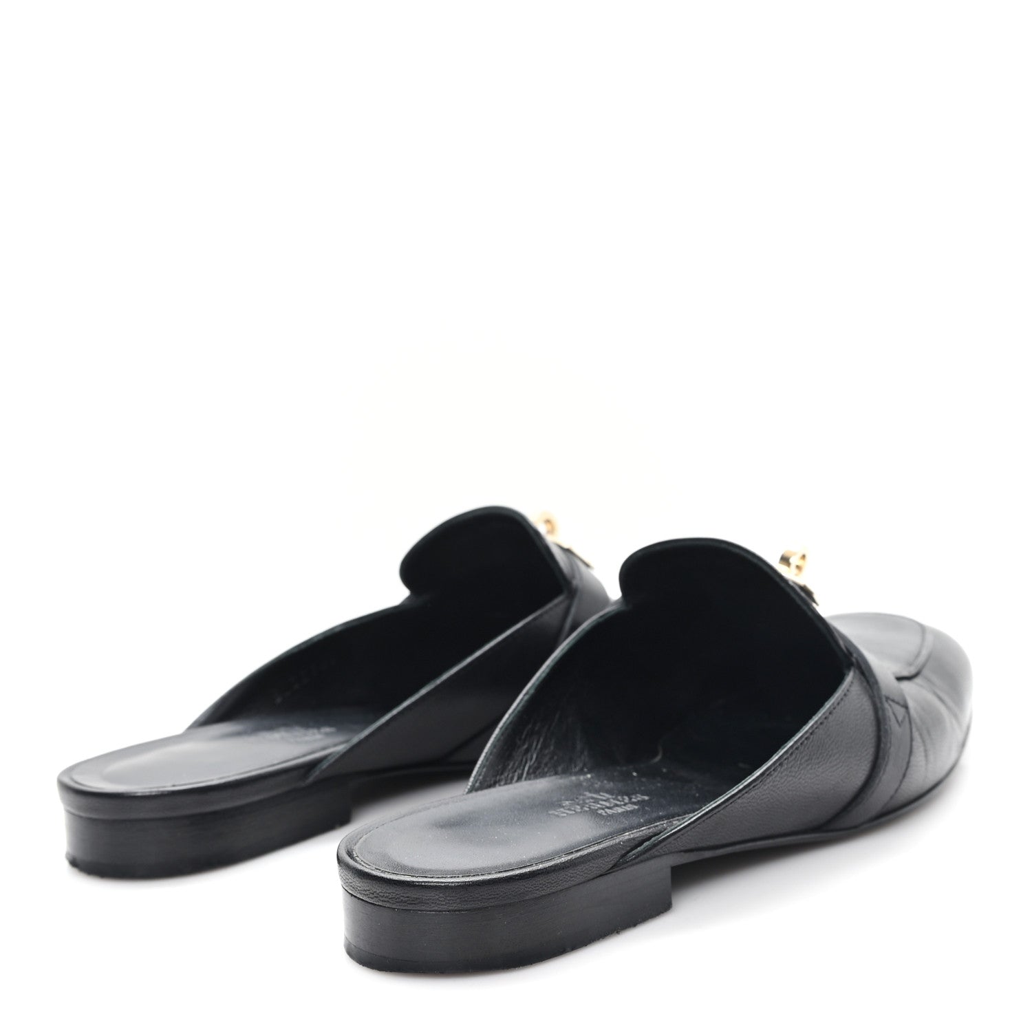 Hermes Goatskin Oz Mules 36 Black 5 of 10