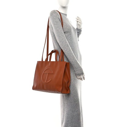 Telfar Vegan Leather Medium Shopping Bag Tan 2 of 9
