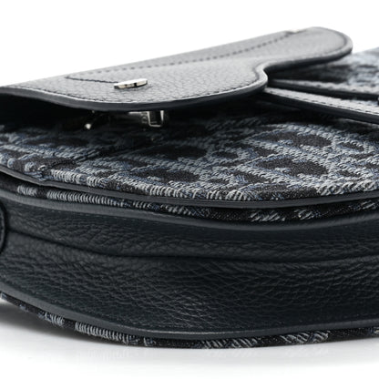 Christian Dior Oblique Saddle Messenger Pouch Blue 7 of 9