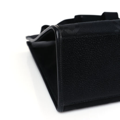 Gucci Monogram Jumbo GG Textured Dollar Calfskin Tote Bag Black 7 of 8